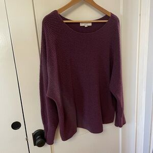 Loft lightly worn plum color sweater